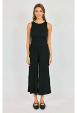 Sadie & Sage Sadie & Sage - Howdy Honey Textured Pants (Black)