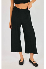 Sadie & Sage Sadie & Sage - Howdy Honey Textured Pants (Black)