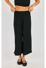 Sadie & Sage Sadie & Sage - Howdy Honey Textured Pants (Black)