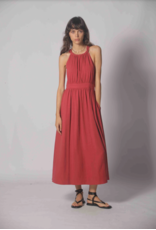 Korner Korner - Twist Back Midi Dress (Dark Red)