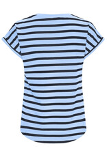 b.young b.young - Pamila Jersey Knit Striped Tee (Blue)