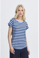 b.young b.young - Pamila Jersey Knit Striped Tee (Blue)