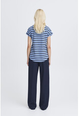 b.young b.young - Pamila Jersey Knit Striped Tee (Blue)