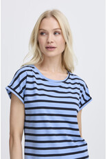 b.young b.young - Pamila Jersey Knit Striped Tee (Blue)