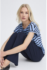 b.young b.young - Pamila Jersey Knit Striped Tee (Blue)