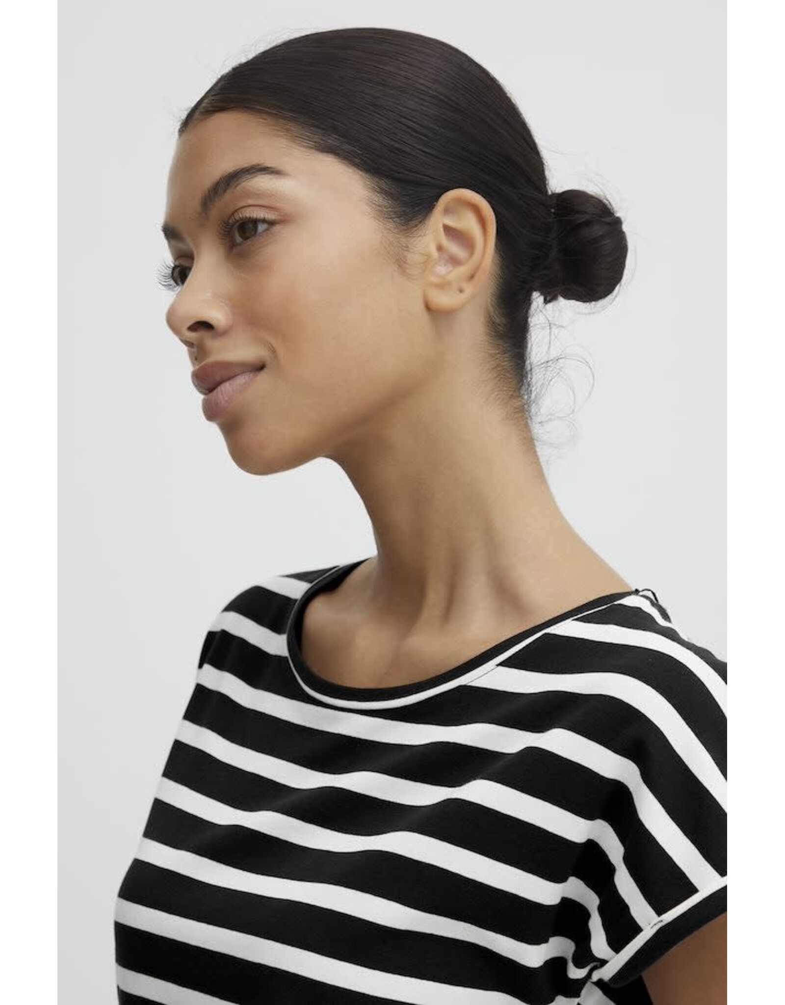 b.young b.young - Pamila Jersey Knit Striped Tee (Off White)