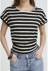 b.young b.young - Pamila Jersey Knit Striped Tee (Off White)