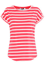 b.young b.young - Pamila jersey knit striped tee (Pointsettia Stripe)