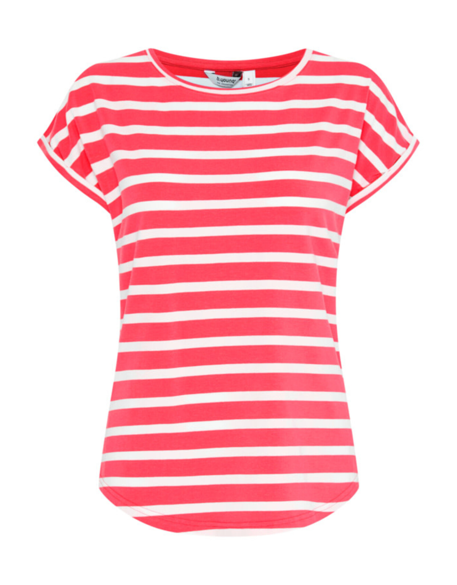 b.young b.young - Pamila jersey knit striped tee (Pointsettia Stripe)