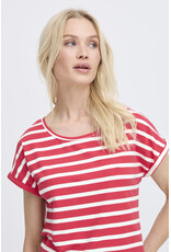 b.young b.young - Pamila jersey knit striped tee (Pointsettia Stripe)