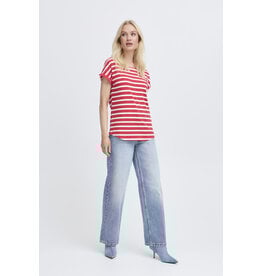 b.young b.young - Pamila jersey knit striped tee (Pointsettia Stripe)