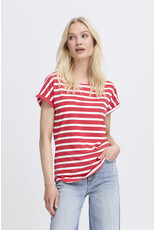b.young b.young - Pamila jersey knit striped tee (Pointsettia Stripe)
