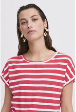 b.young b.young - Pamila jersey knit striped tee (Pointsettia Stripe)