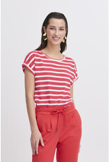 b.young b.young - Pamila jersey knit striped tee (Pointsettia Stripe)