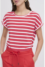 b.young b.young - Pamila jersey knit striped tee (Pointsettia Stripe)