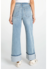 Liverpool Liverpool - Morgan Cuffed Crop Wide Leg W/trim (Rincon Beach)