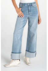 Liverpool Liverpool - Morgan Cuffed Crop Wide Leg W/trim (Rincon Beach)