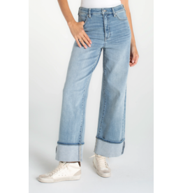 Liverpool Liverpool - Morgan Cuffed Crop Wide Leg W/trim (Rincon Beach)