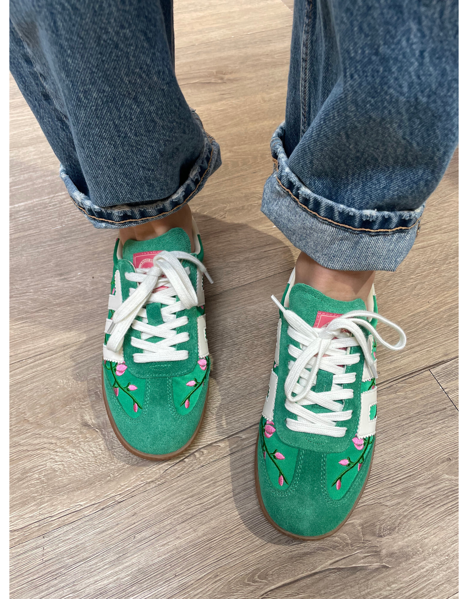 Gola Back 70 - Ghost (Green Satin - Flowers)