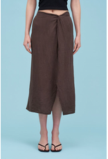 Astrid Astrid - Midi Length Skirt (Brown)