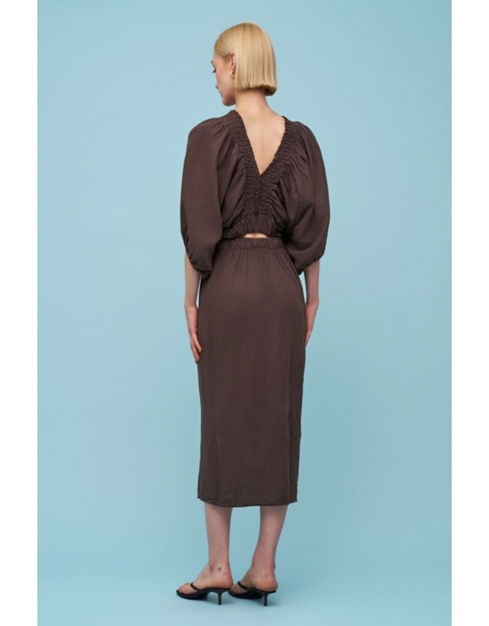 Astrid Astrid - Midi Length Skirt (Brown)