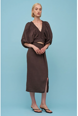 Astrid Astrid - Midi Length Skirt (Brown)