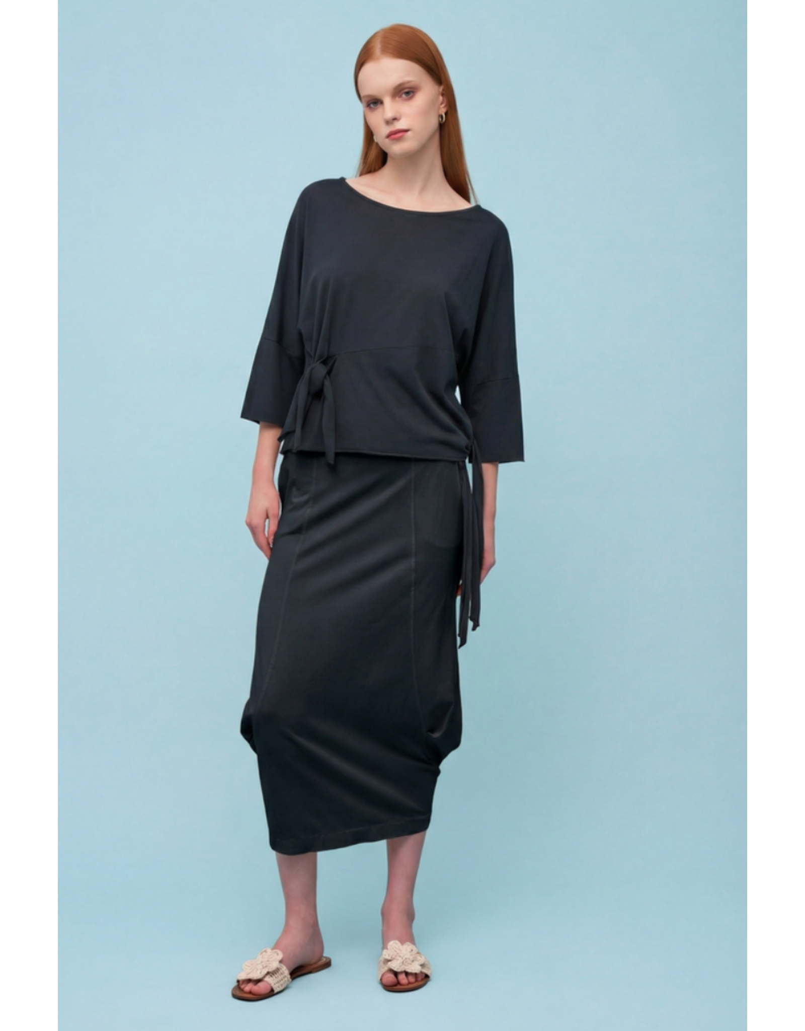 Astrid Astrid - 3/4 Sleeve Top (Black)