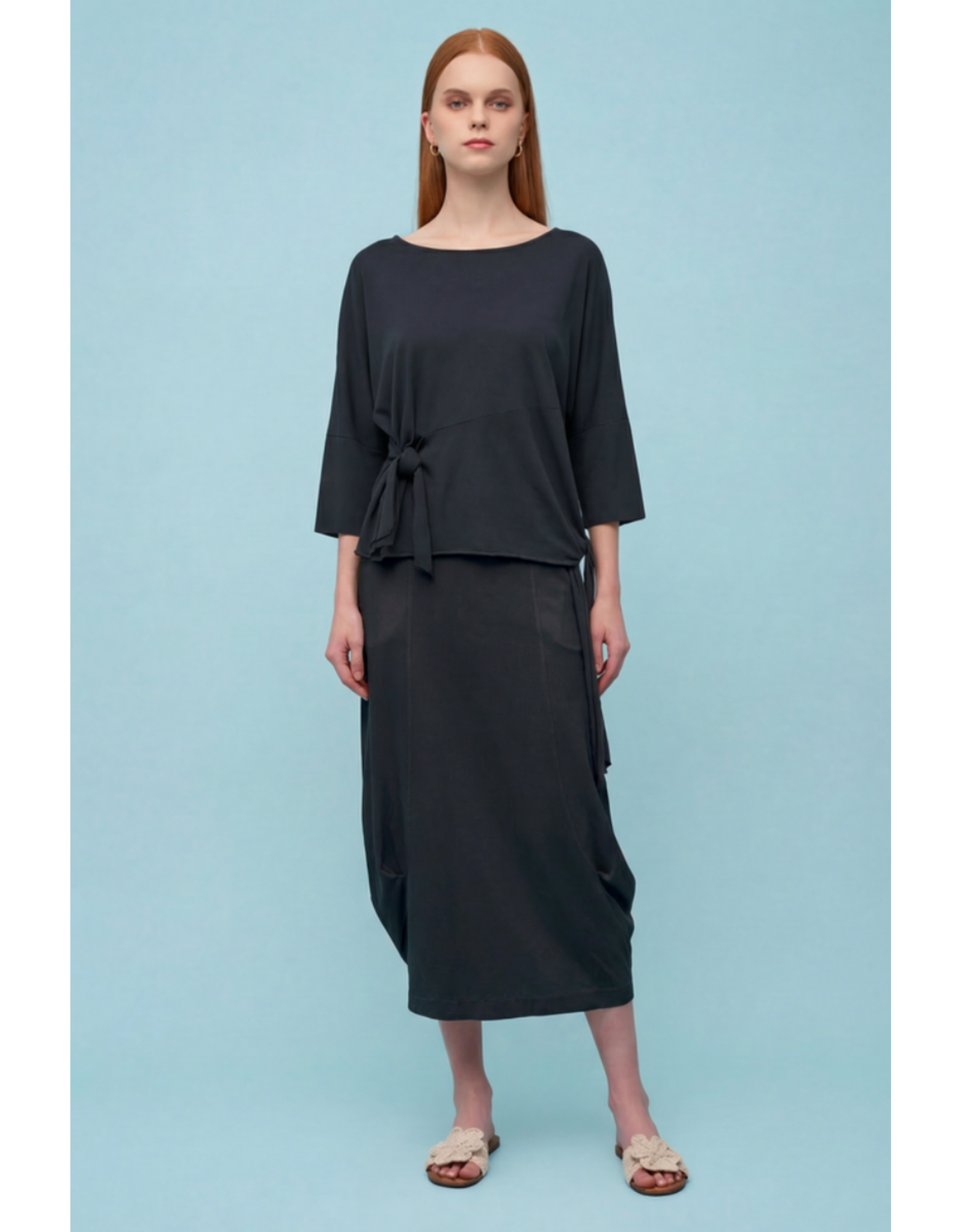 Astrid Astrid - 3/4 Sleeve Top (Black)