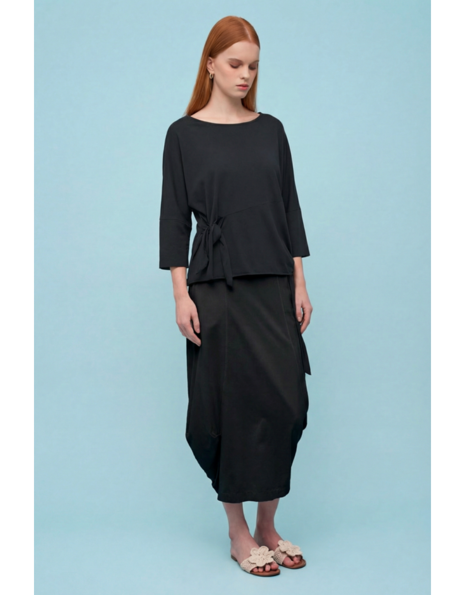 Astrid Astrid - 3/4 Sleeve Top (Black)