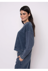 RD Style RD Style - Kacey  Denim Look French Terry Pullover (Denim Blue)