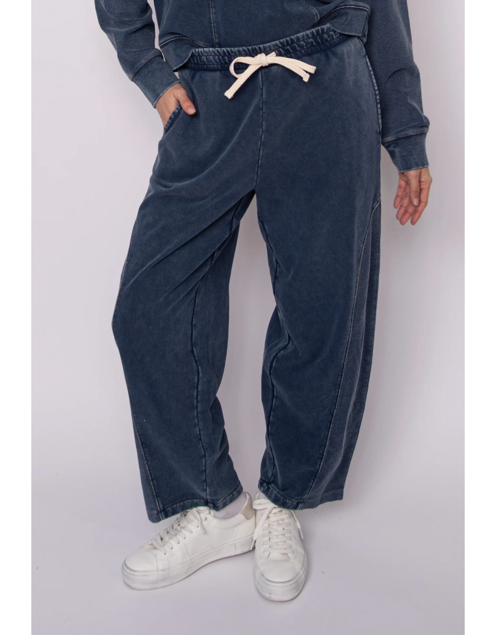 RD Style RD Style - Silco Denim Look French Terry Pants (Denim Blue)