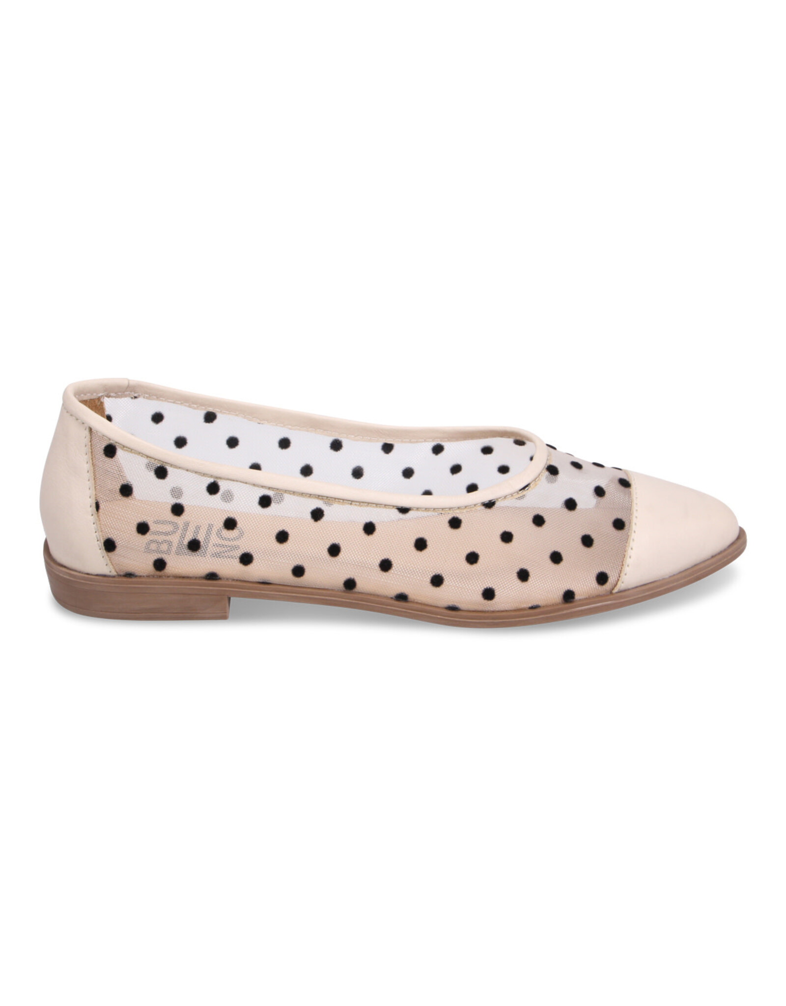 Bueno Bueno - Babs Polka Dot Flat (Cream Combo)
