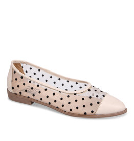 Bueno Bueno - Babs Polka Dot Flat (Cream Combo)