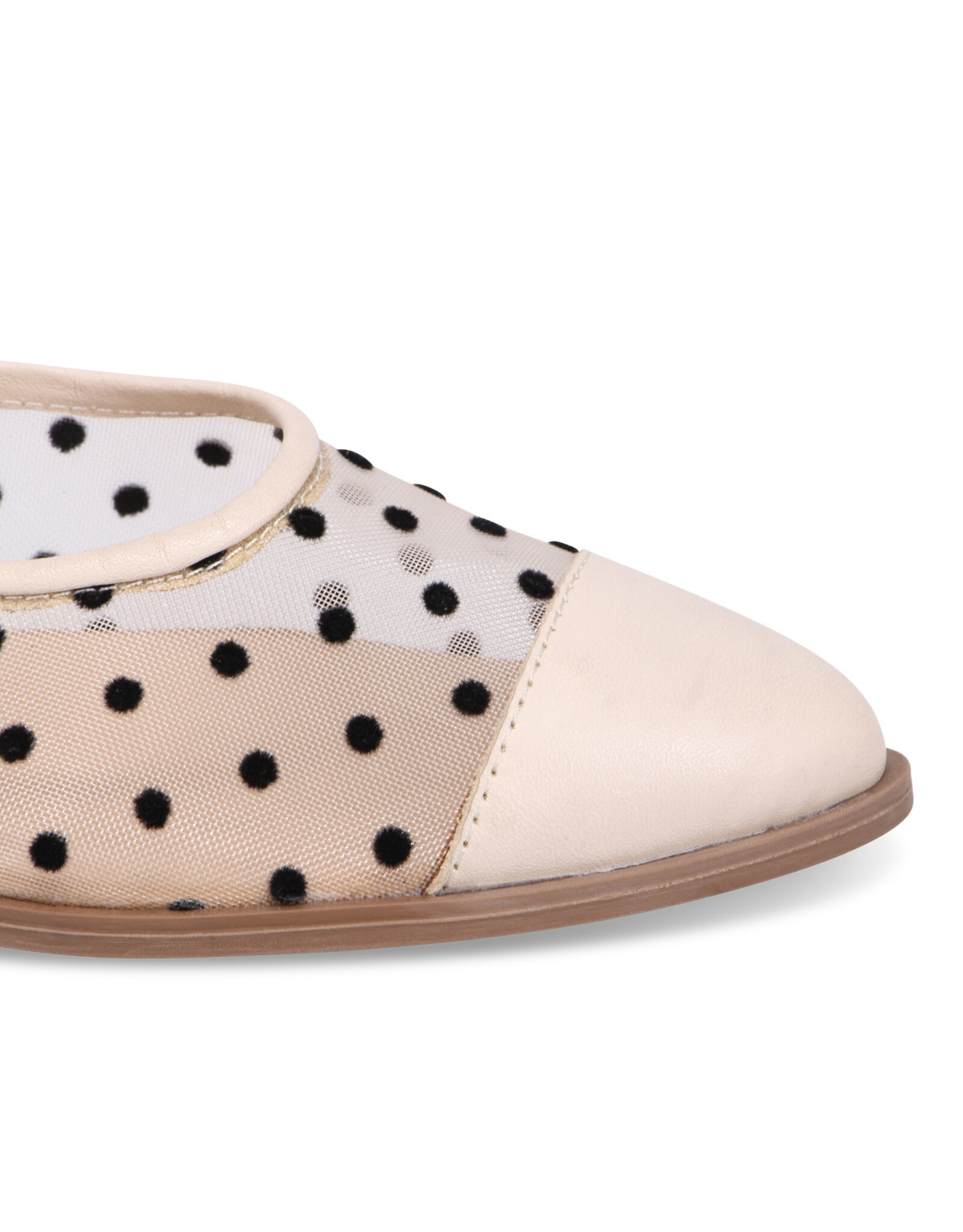 Bueno Bueno - Babs Polka Dot Flat (Cream Combo)