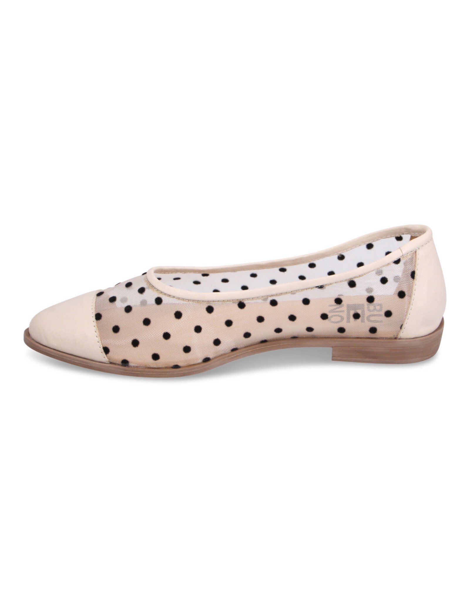 Bueno Bueno - Babs Polka Dot Flat (Cream Combo)