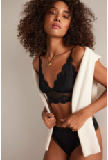 Free people Free People - Fiona Mesh Longline Bralette (Black)