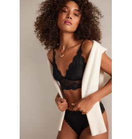 Free people Free People - Fiona Mesh Longline Bralette (Black)