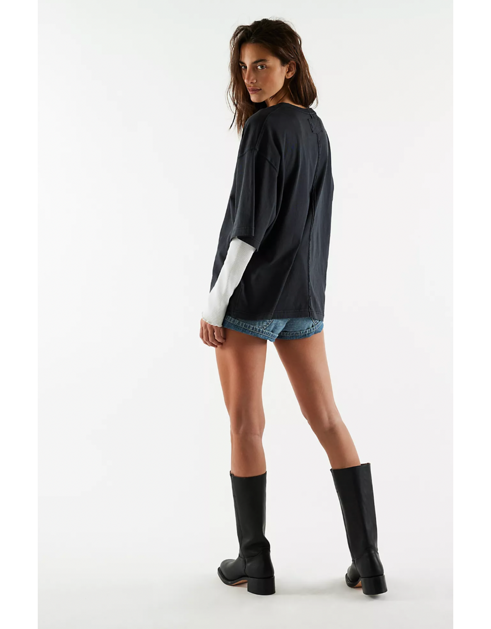 Free people Free People - We The Free Perfect Oversized Tee (Black)