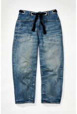 Free people Free People - Moxie Low Slung Pull on Barrel Jean (Timeless Blue)