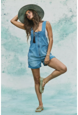 Free people Free People - Jude One Piece Shortalls (Light Indigo)