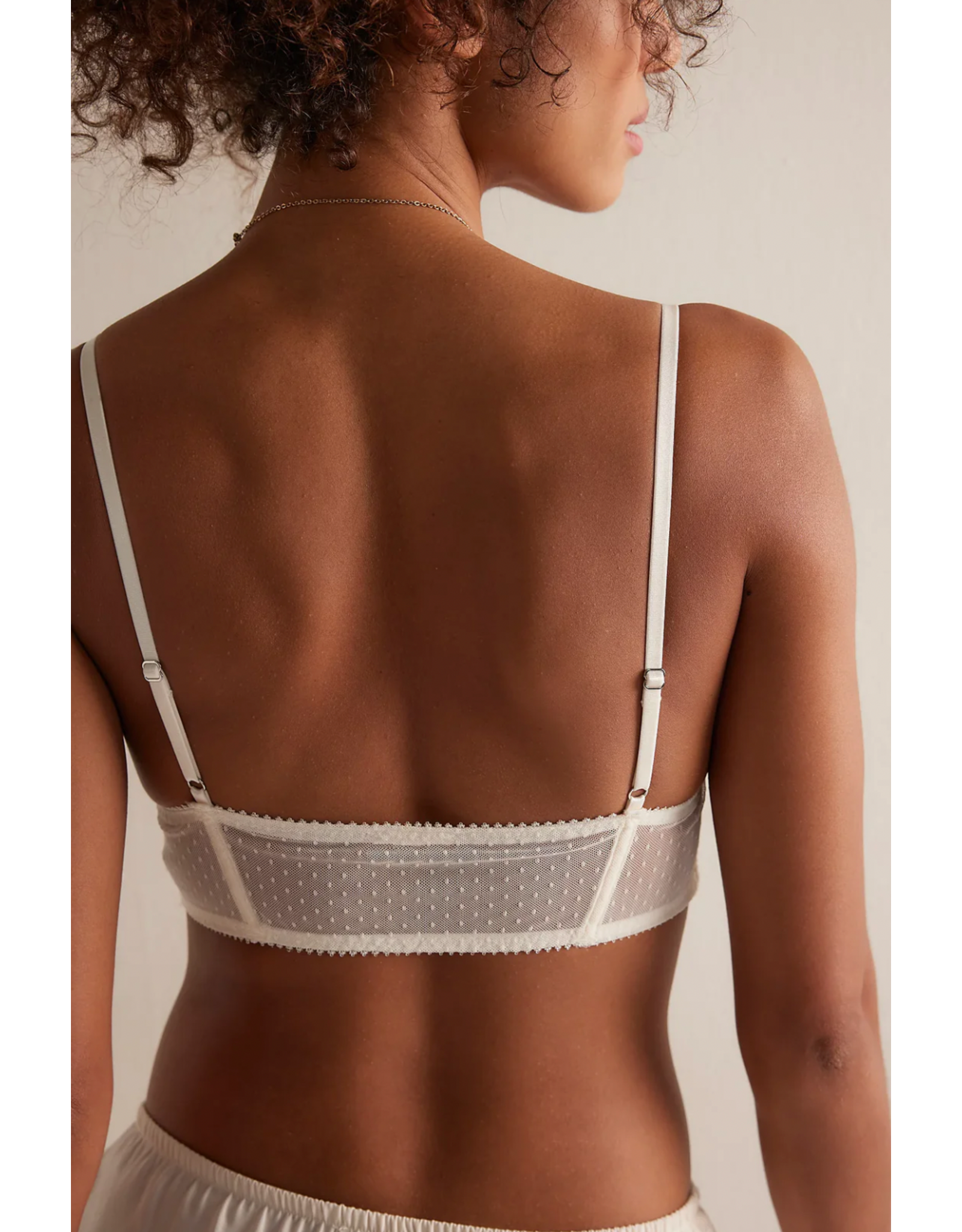 Free people Free People - Fiona Mesh Longline Bralette (White Alyssum)