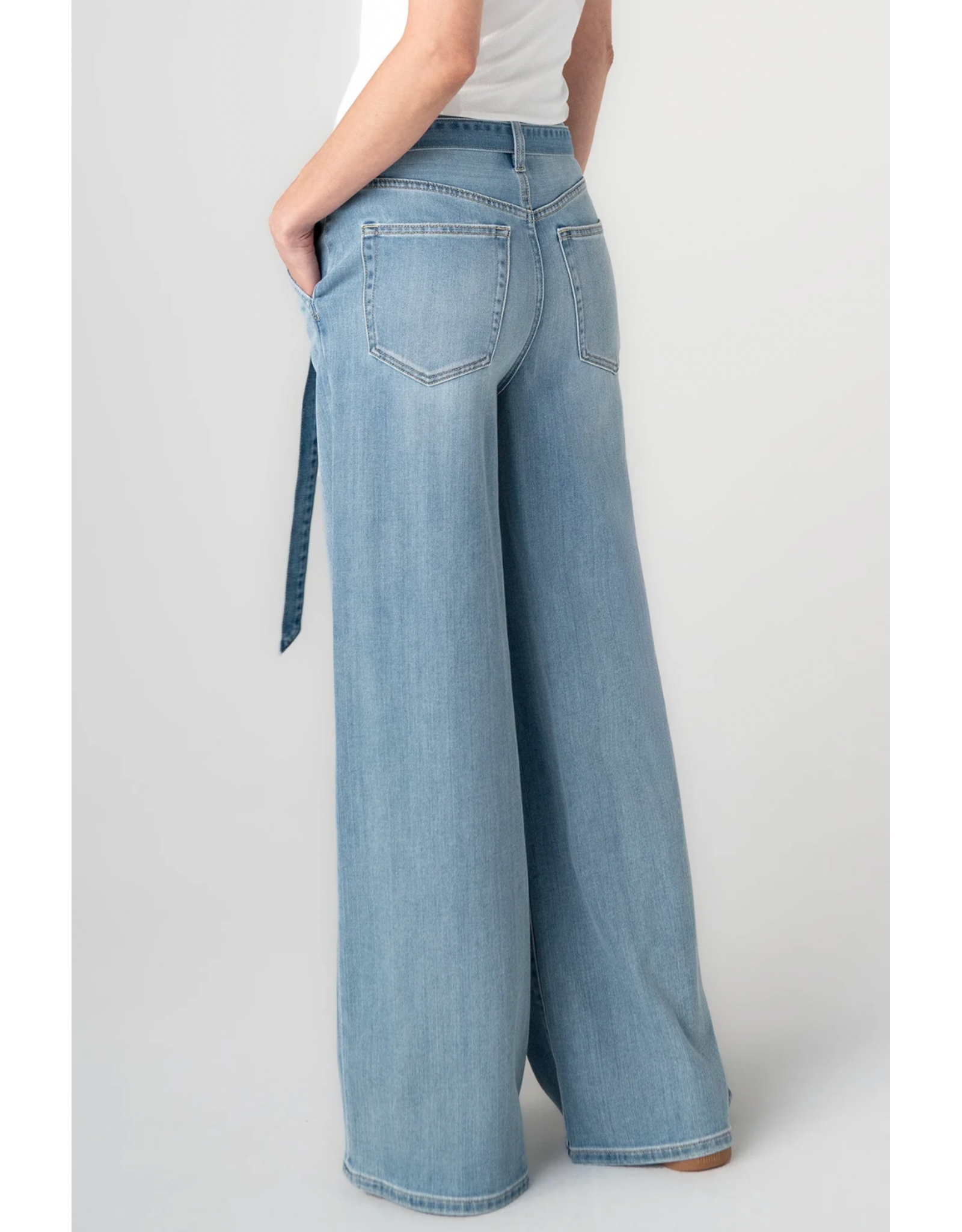 Liverpool Liverpool - High Rise Super Stride with belt (32" - Tide Pools)