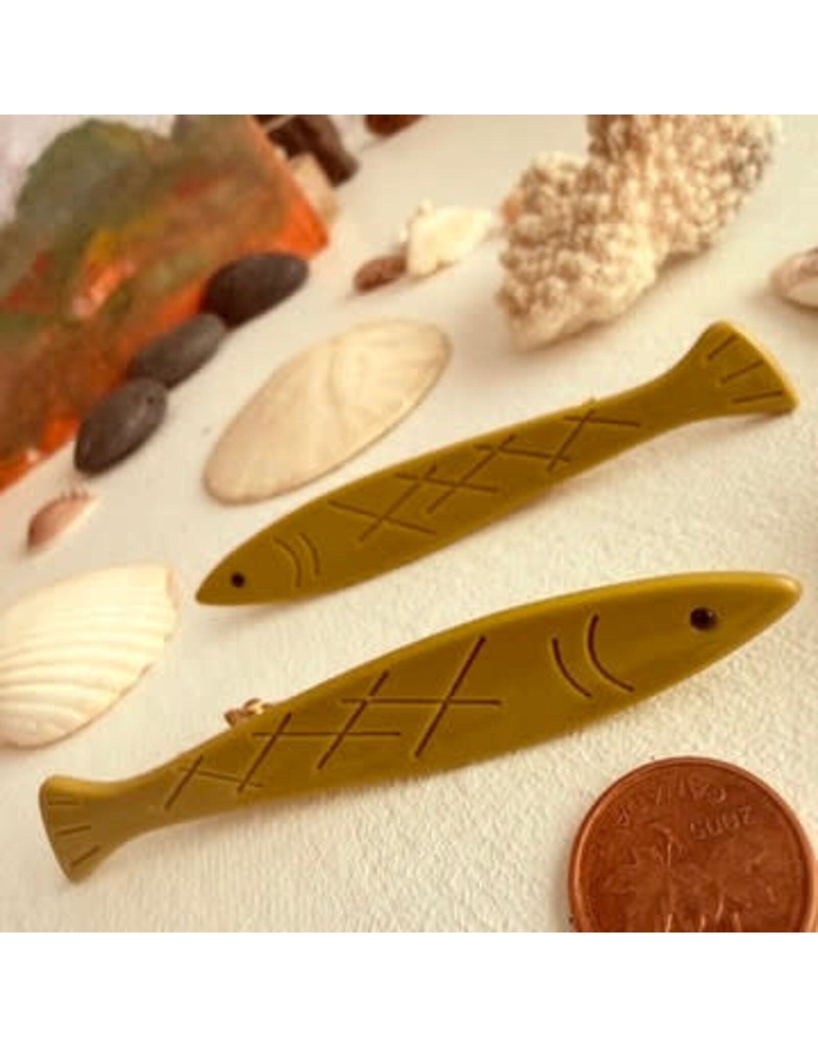 Pika & Bear Pika & Bear - "Sardinia" Fish Hair Clips