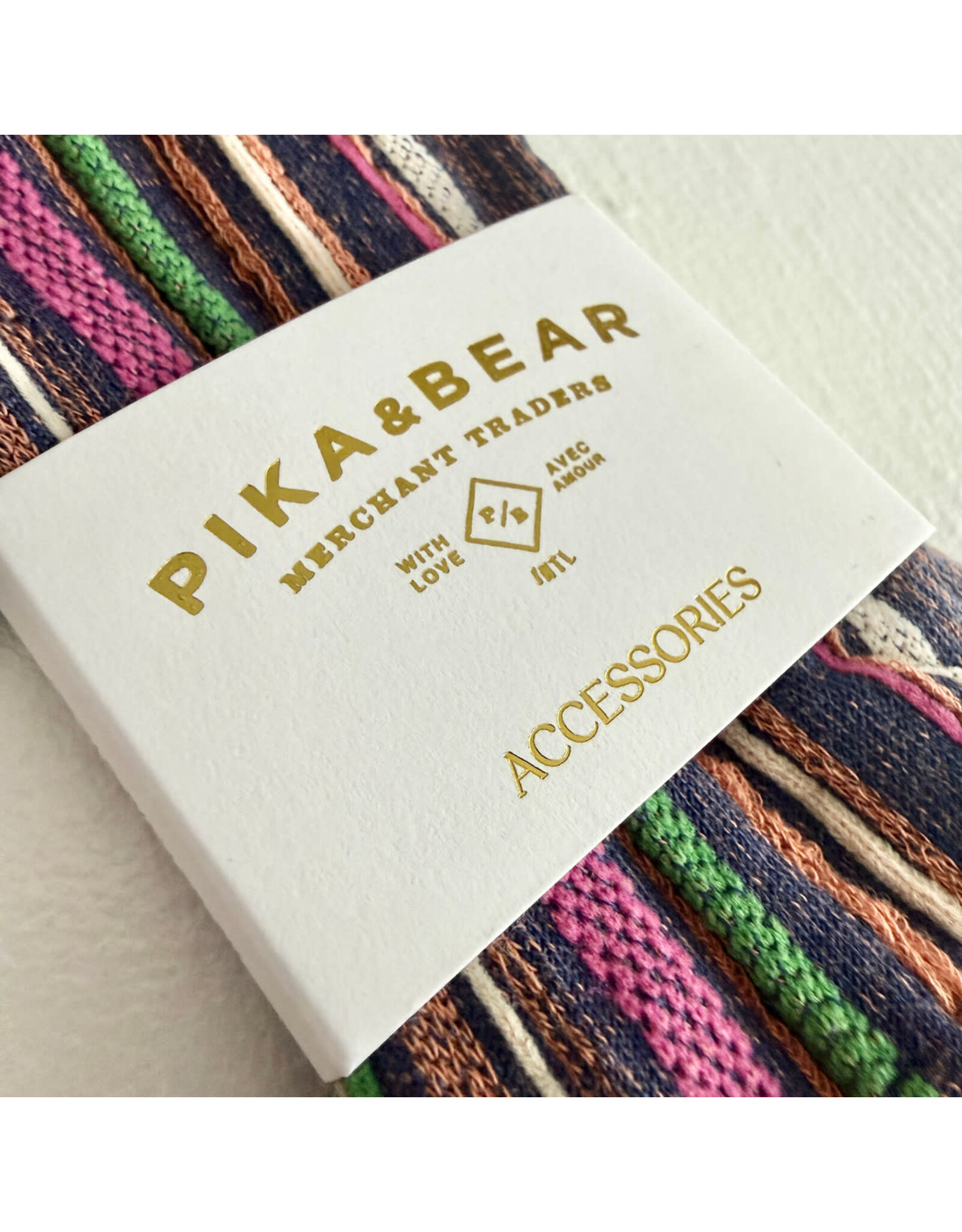 Pika & Bear Pika & Bear - "Notorious" Vertical Striped Crew Sock