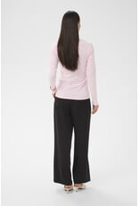 Kaffe Kaffe - Liddy Striped Long Sleeve Shirt (Chalk / Pink / Poppy)