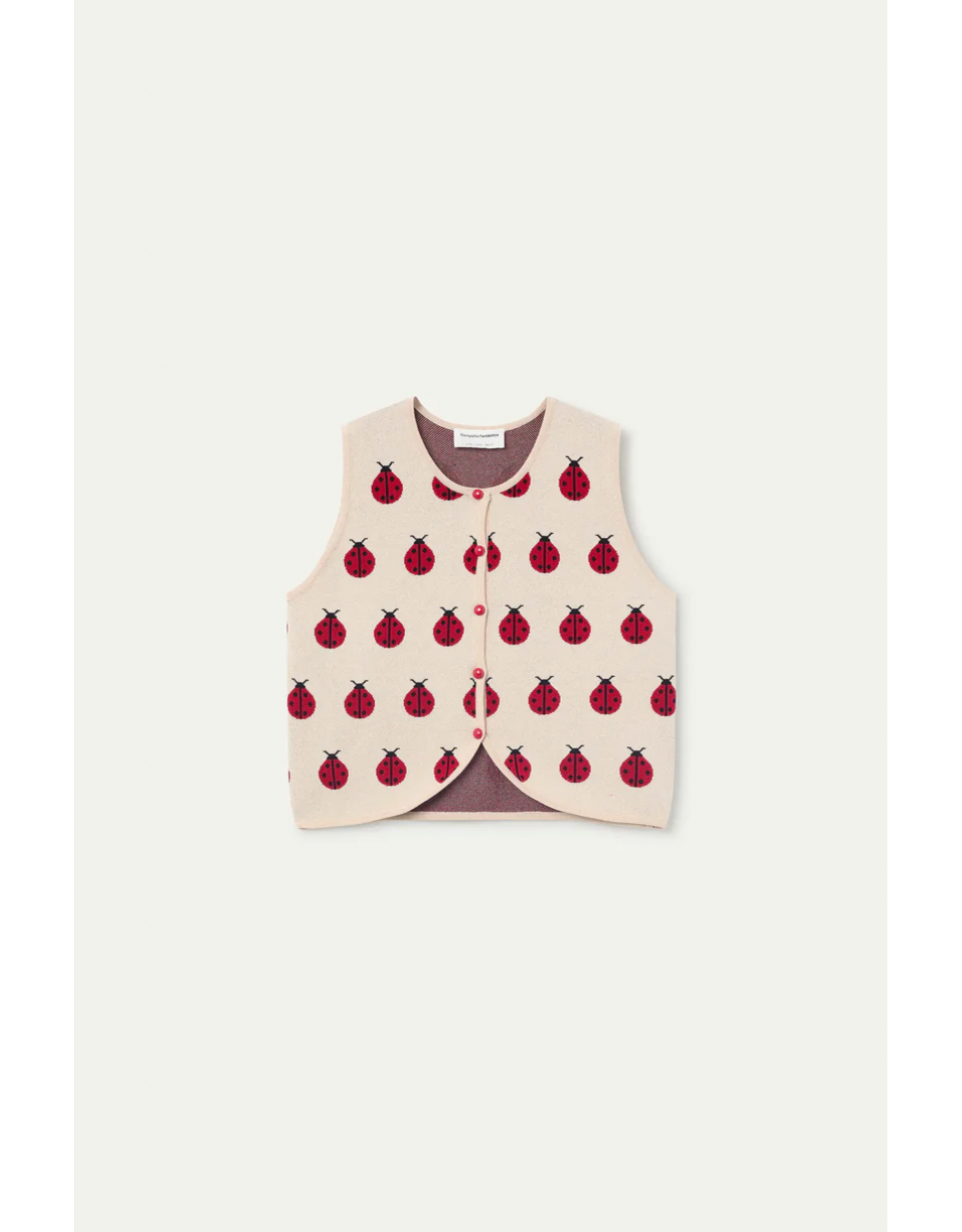 Compania Fantastica Compania Fantastica -  Ladybug Print Knit Vest Top