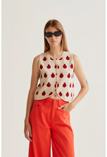 Compania Fantastica Compania Fantastica -  Ladybug Print Knit Vest Top