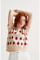 Compania Fantastica Compania Fantastica -  Ladybug Print Short Sleeve Sweater