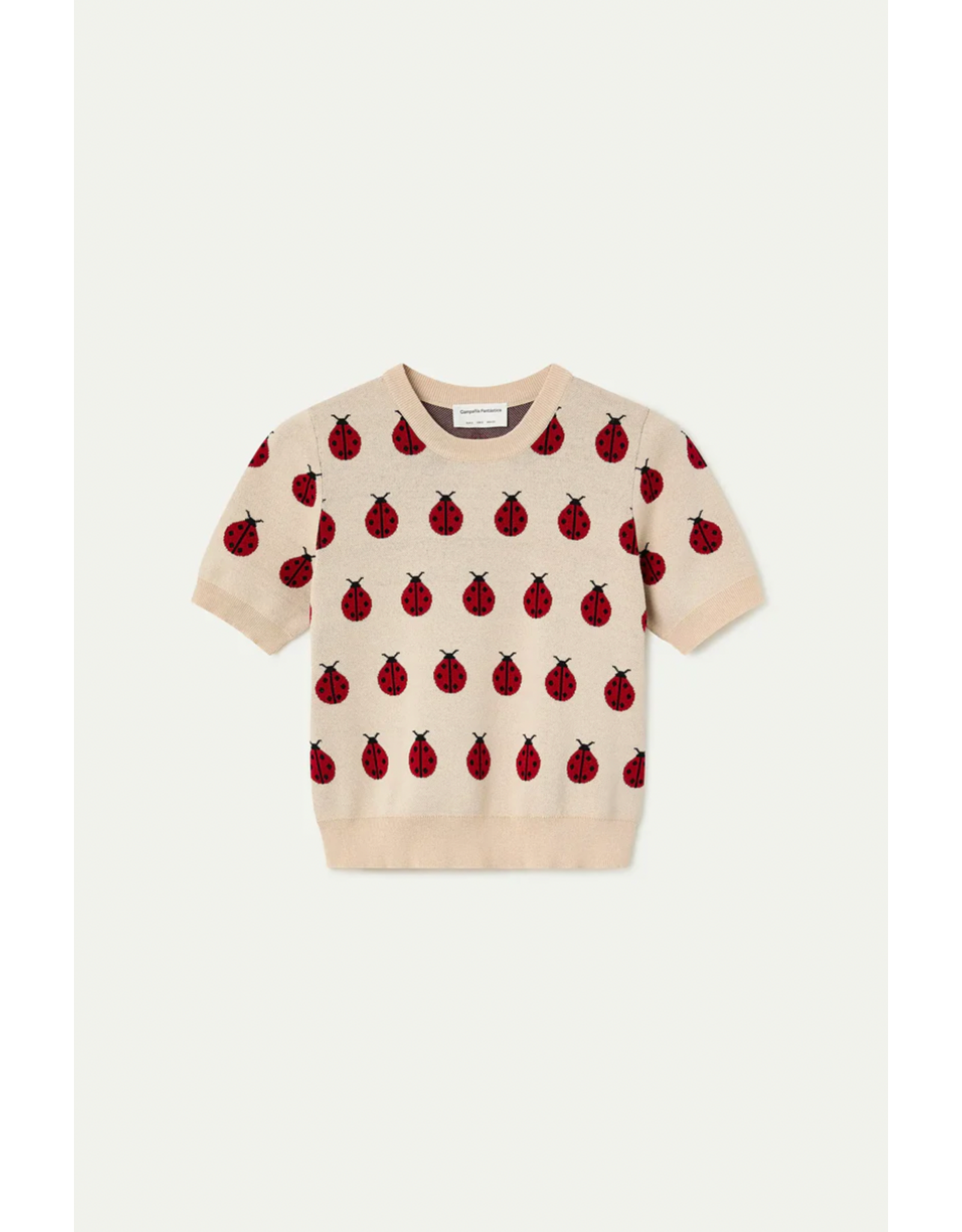 Compania Fantastica Compania Fantastica -  Ladybug Print Short Sleeve Sweater