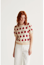 Compania Fantastica Compania Fantastica -  Ladybug Print Short Sleeve Sweater